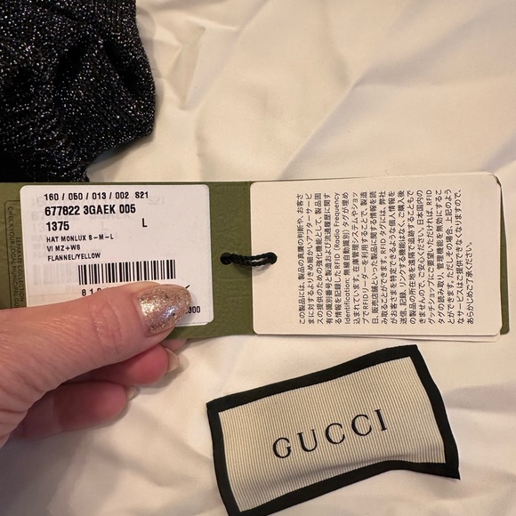 Authentic Gucci hat with tags attached, size L - Picture 2 of 4